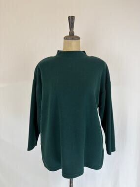 Vintage 80's - 90's Style New York Green Sweater Medium #0601
